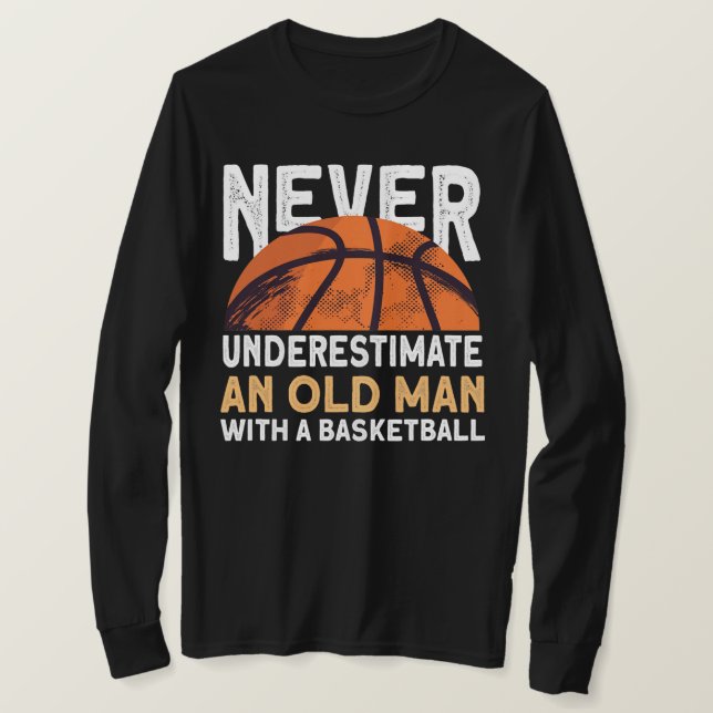 Mens Never Underestimate An Old Man With A T-Shirt (Design Front)