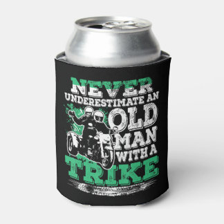 Mens Never Underestimate An Old Man With A Trike C Can Cooler