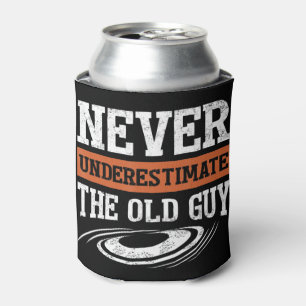 Mens Never Underestimate The Old Guy Funny Disk Go Can Cooler