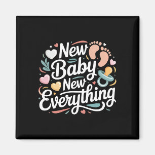Mens new baby 2026 baby announcement mom to be dad magnet