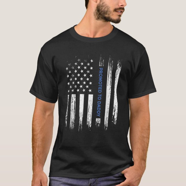 Mens New First Time Dad Appreciation Police Law En T-Shirt (Front)