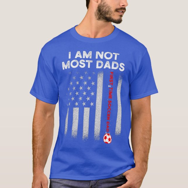 Mens New First Time Dad to Be Mentoring Soccer T-Shirt (Front)
