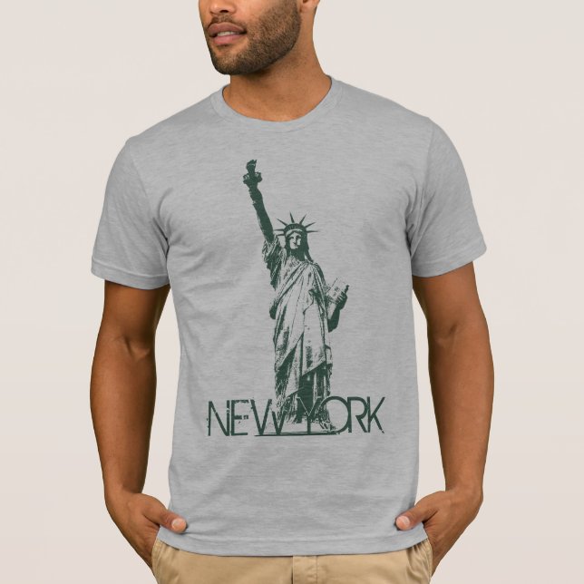 Men's New York T-shirts Statue of Liberty Shirts (Front)