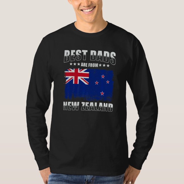 Mens New Zealand Dad Best Dads are from New Zealan T-Shirt (Front)
