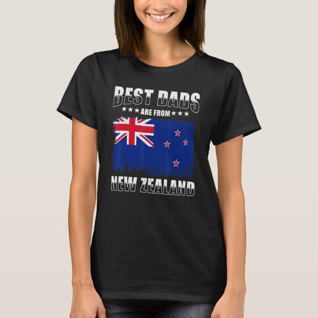 Mens New Zealand Dad Best Dads are from New Zealan T-Shirt (Front)