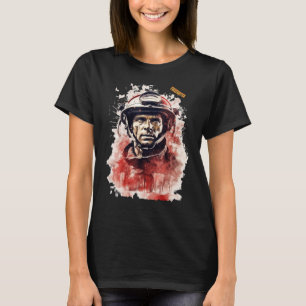 Mens No.7 Firefighter, Heroes and Legends, Fire De T-Shirt