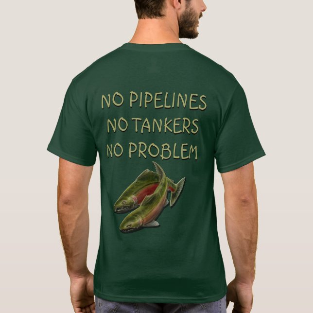 Men's No Pipeline T-shirt Custom Text Shirt (Back)