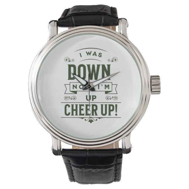 MEN'S NOW I'M UP CHEER UP SILVER EWATCH  WATCH (Front)