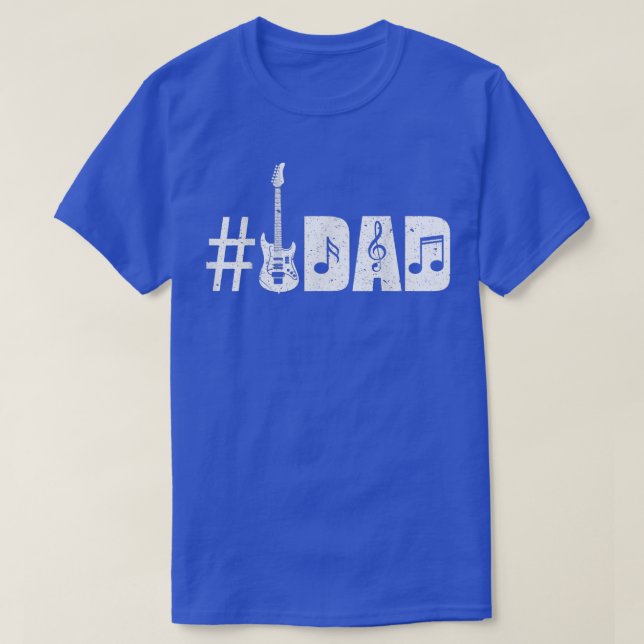 Mens Number 1 Guitar Dad Music Lover Funny Gifts F T-Shirt (Design Front)