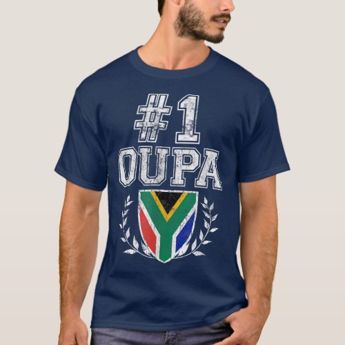 Mens Number One Oupa Afrikaans Grandfather  T_Shirt