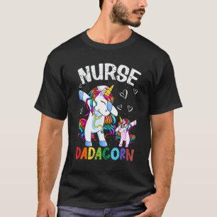Mens Nurse Unicorn Fathers Day Birthday Dad Murse T-Shirt