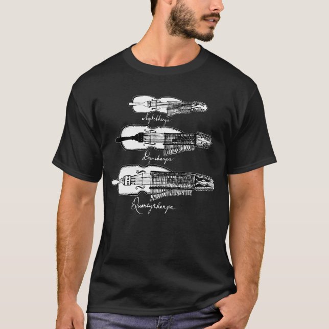 Men's Nyckelharpa dark T-shirt (Front)