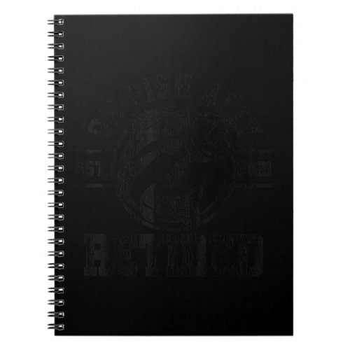 Mens O_Fish_Ally Retired 2021 Fisherman Fishing Re Notebook