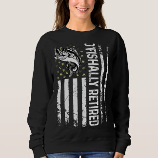 Mens O'fishally Retired Dad Coolest Fisherman Fath Sweatshirt
