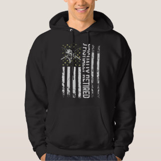 Mens O'fishally Retired Dad Father's Day Coolest Hoodie