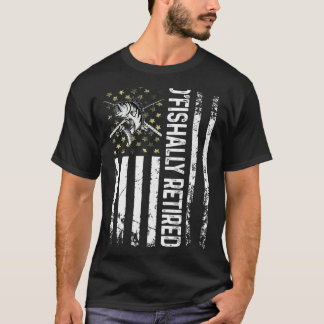 Mens O'fishally Retired Dad Father's Day Coolest T-Shirt