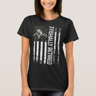 Mens O'fishally Retired Dad Father's Day Coolest T-Shirt