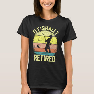 Mens Ofishally Retired Fishing Vintage Retirement T-Shirt