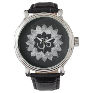 *~* Men's OM Aum New Age Spiritual Mandala Watch