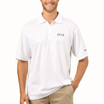 Mens Omega Lambda Delta Long Polo Shirt