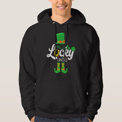 Mens One Lucky Uncle Family Matching St Patricks D Hoodie