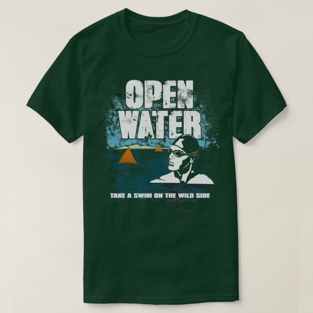 Mens Open Water Swimming and Triathlon T-Shirt (Design Front)