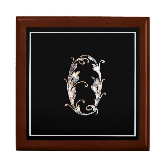 Men's or Women's Monogrammed Keepsake Jewerly Box (Front)