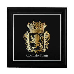 Men's or Women's Personalized Royal Lion Jewerly Gift Box