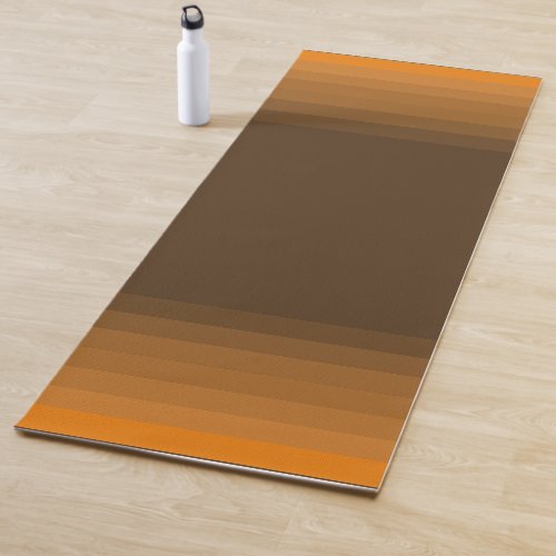 Mens Orange and brown multi_tone yoga mat