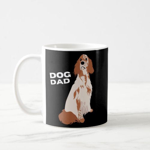 Mens Orange Belton English Setter Dog Dad Man  Coffee Mug