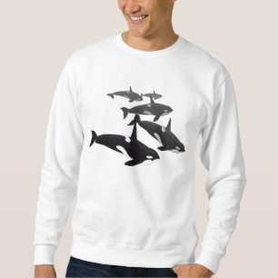 Men's Orca Whale Shirt Killer Whale Art Sweatshirt