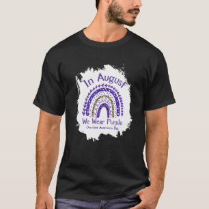 Mens Overdose Awareness Day Purple Rainbow For Men T-Shirt
