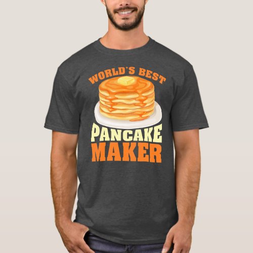 Mens Pancake Lover Funny Worlds Best Pancake T_Shirt