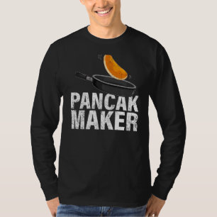 Mens Pancake Maker  Breakfast Food Pancake  Father T-Shirt