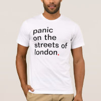 Men's panic on the streets of london.