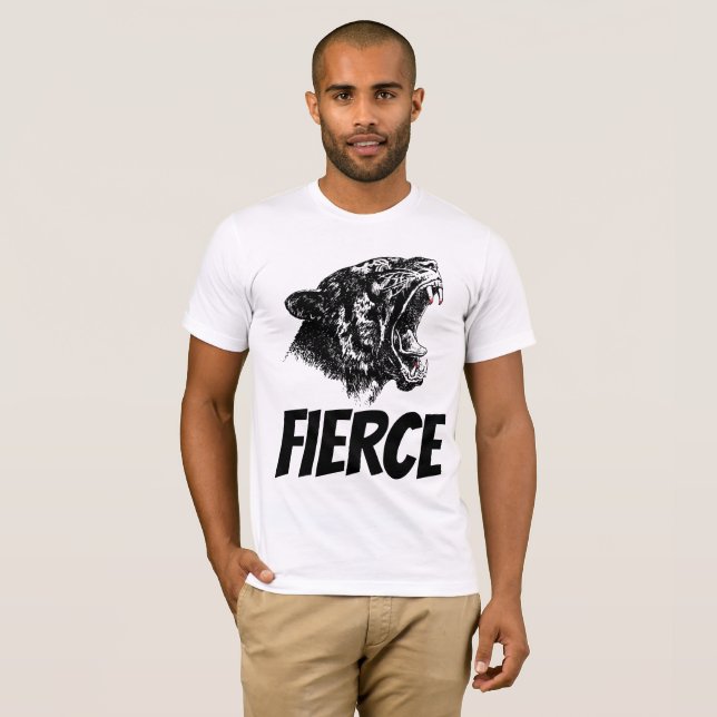 Men's Panther T-shirts, FIERCE T-Shirt (Front Full)