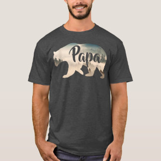 Mens Papa Bear & ForestAwesome Camping Tee781 T-Shirt
