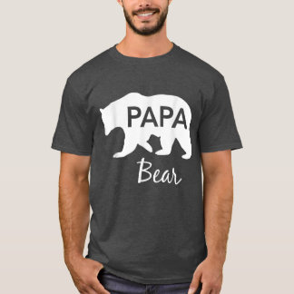 Mens Papa Bear Great Gift For Dad Grandpa Father D T-Shirt