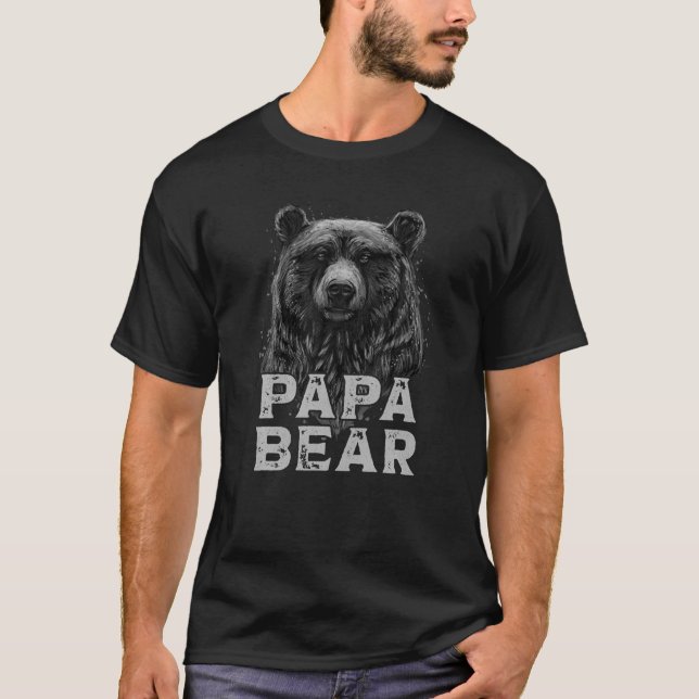 Mens Papa Bear T-Shirt (Front)