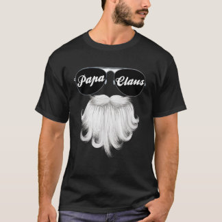 Mens PAPA CLAUS Funny Grandpa Dad Grandad Mens Gif T-Shirt