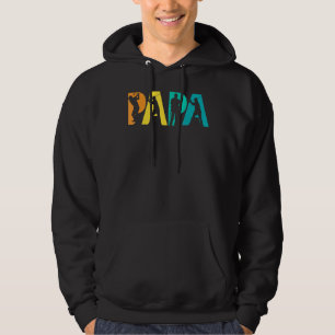 Mens Papa Golf For Father Grandfather- Playing Gol Hoodie