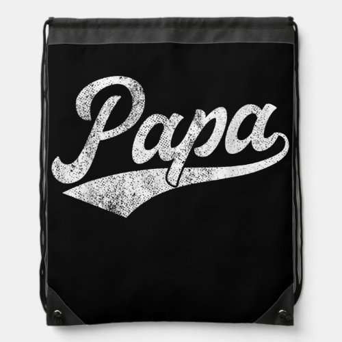 Mens Papa Grandpa Dad Birthday Fathers Day Funny Drawstring Bag