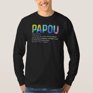 Mens Papou Definition Like Regular Grandpa Only Co T-Shirt