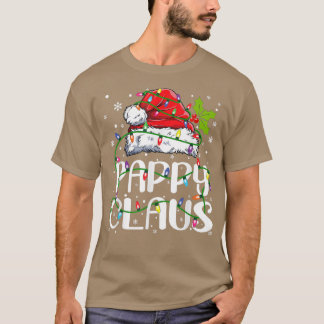 Mens Pappy Claus  Christmas Lights Pajama Family M T-Shirt