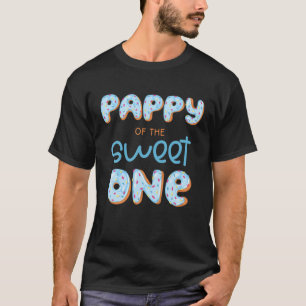 Mens Pappy of The Sweet One Donut Boy 1st Birthday T-Shirt