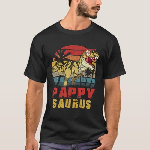 Mens Pappy Saurus Dinosaur Funny Pappysaurus T Rex T_Shirt