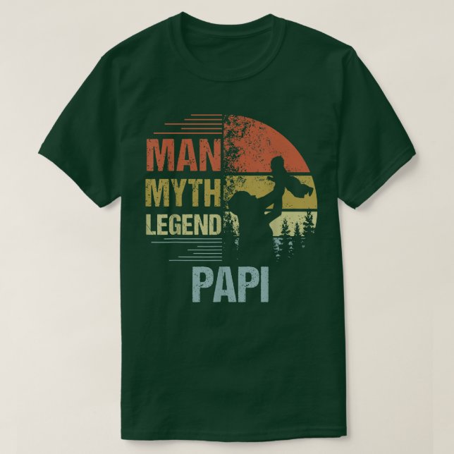 Mens Papy Myth Legend  For Mens & Dad Funny Father T-Shirt (Design Front)