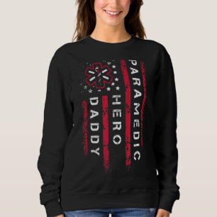 Mens Paramedic Hero Daddy Healthcare Usa Sweatshirt