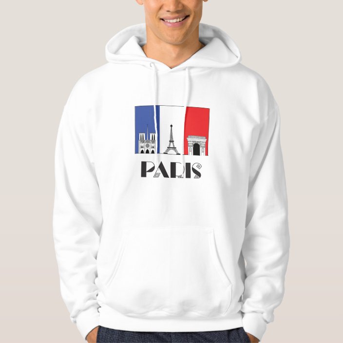 Men's Paris Hoodie | Zazzle.com