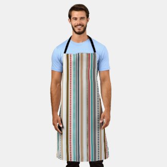 Men's Pastel Striped Apron